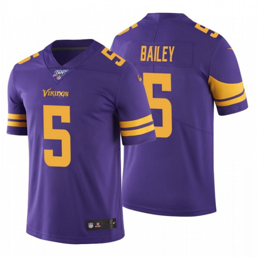 Men Minnesota Vikings #5 Dan Bailey Nike Purple 100th Limited NFL Jersey